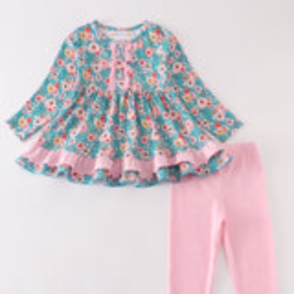 2 Piece  Girls Pant Set